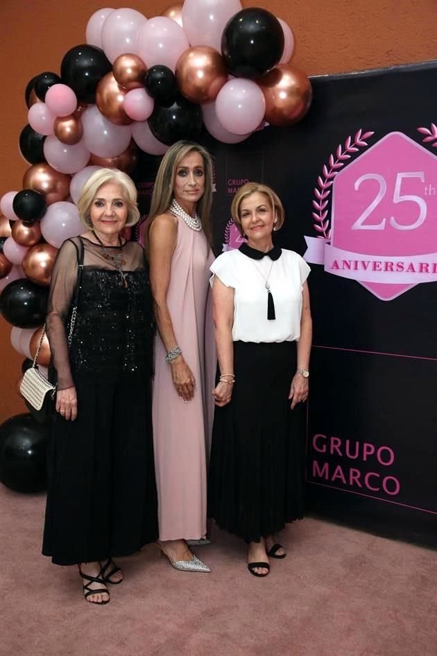 Yolanda Garza, Alexandra Castro y Mariela Coindreau de Canavati