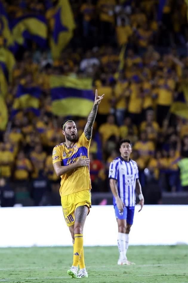 Con doblete de André-pierre Gignac, quien superó a Bahía como el máximo goleador del Clásico Regio, Tigres golea 3-0 a Rayados.