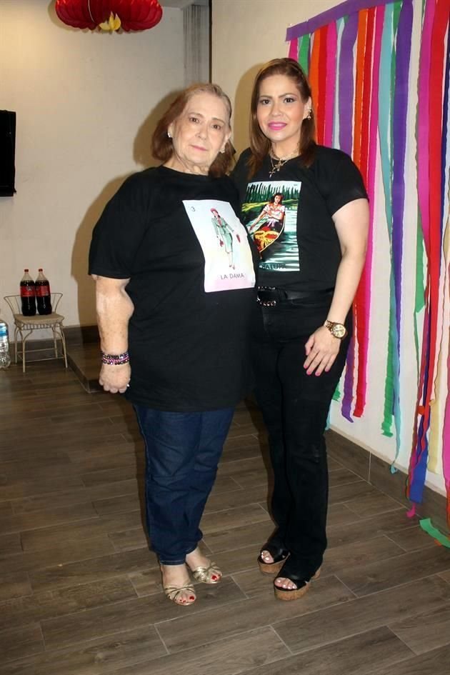 Blanca Rodríguez de Rangel y Lily Rangel