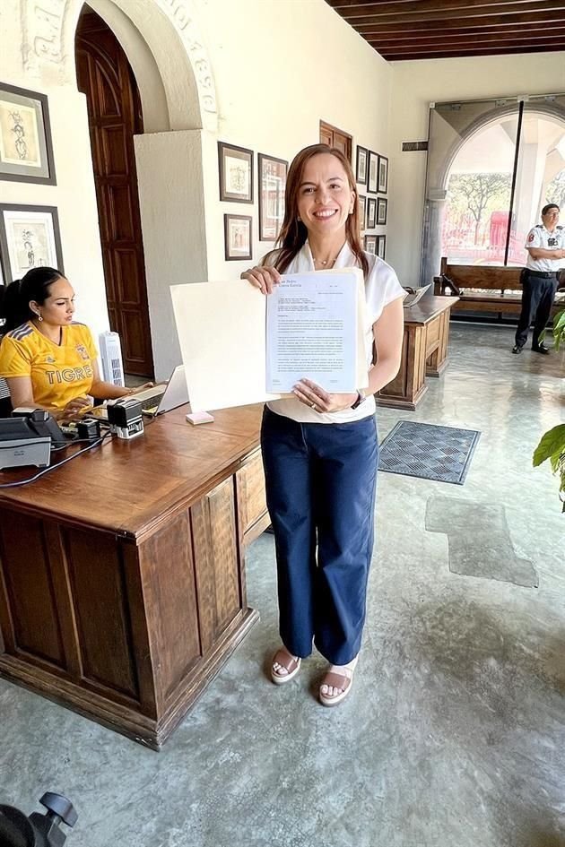 La regidora independiente presentó esta iniciativa en la Presidencia Municipal.