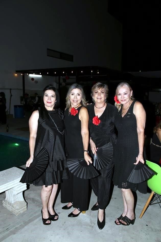 Aida Maldonado, Iza Cepeda, Laura Quiroga y Nancy Olivares