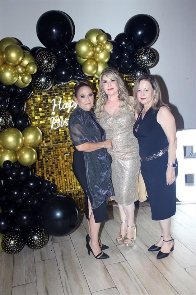 Edith Garza, Miriam Hinojosa Cantú y Lorena Saldivar de Díaz