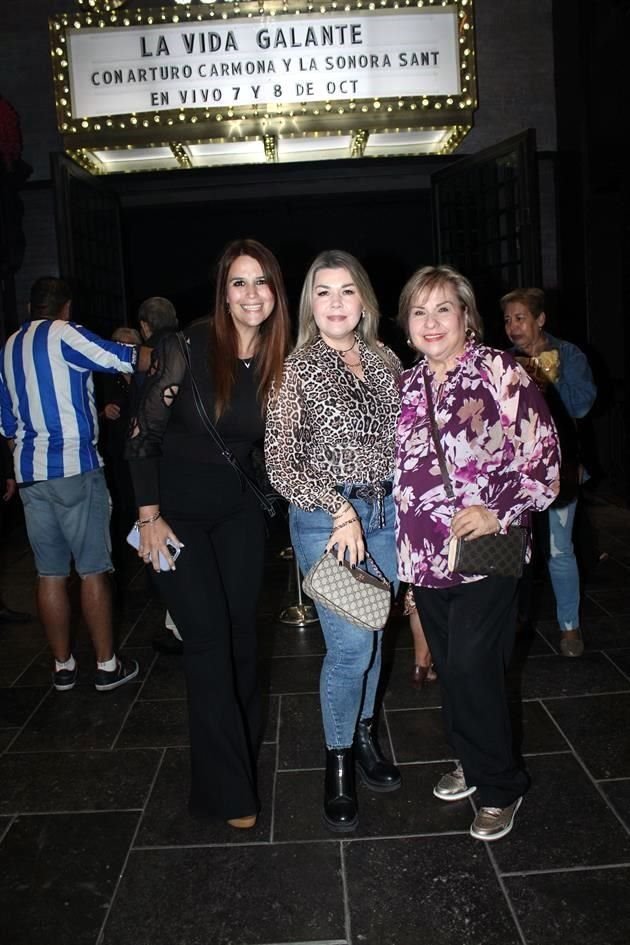 Claudia Silva, Susana Silva y Enriqueta Sánchez