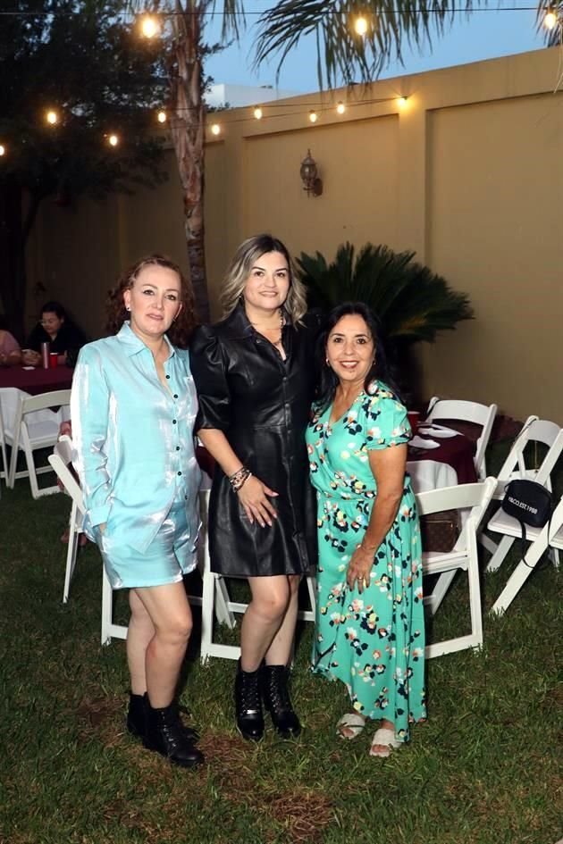 Alma Velia Elizondo de Garza, Alicia Garza y Teresa de Mayorga