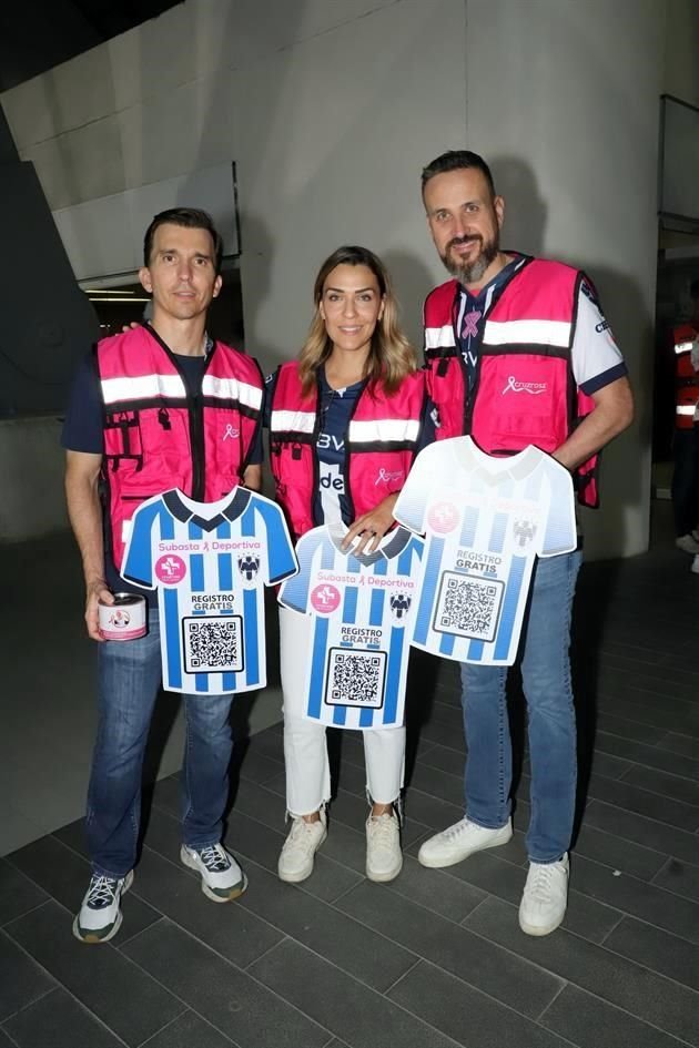 Marcelo de la Garza, Cristina Gutiérrez de Montemayor y Armando Montemayor