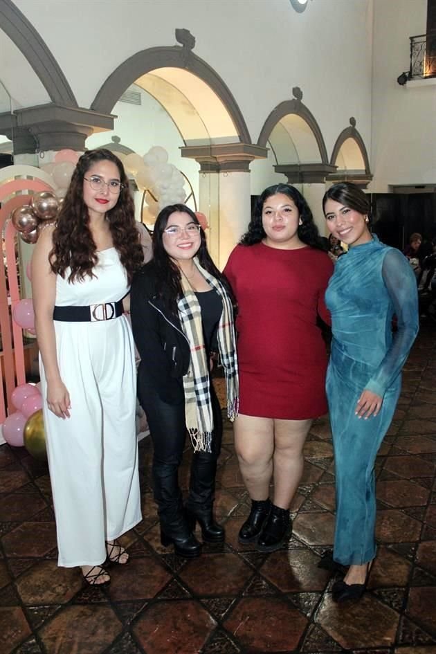 Keila González, Denisse Villarreal, Areli Blanco y Fernanda Macareno
