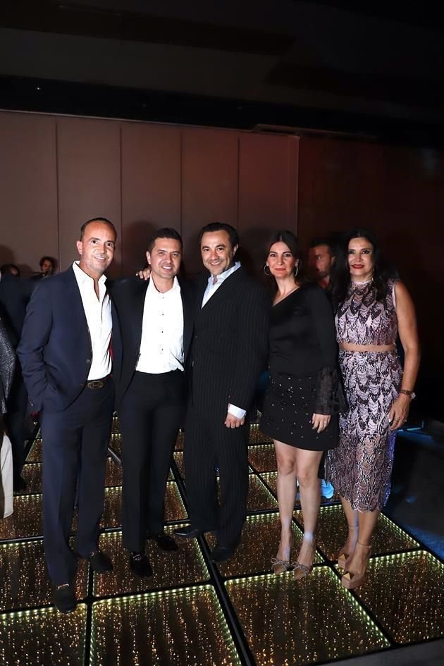 Rafael Alanís, Armando Montemayor, Daniel Salinas, Leyla Morales y María Elena Ornelas