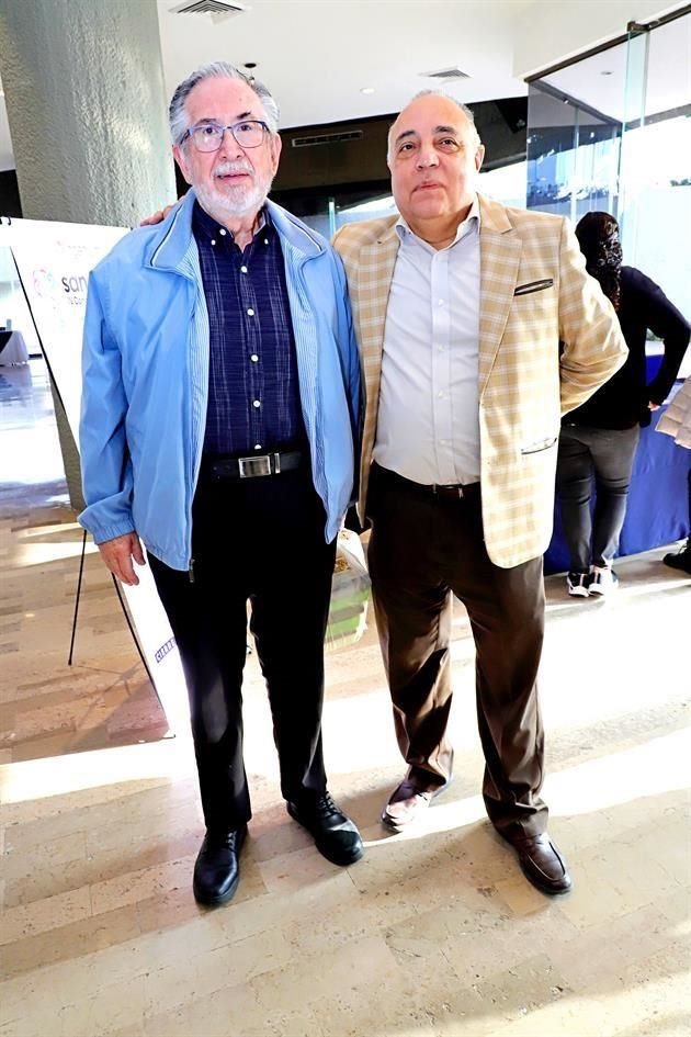 Rafael Sánchez y Omar Kawas