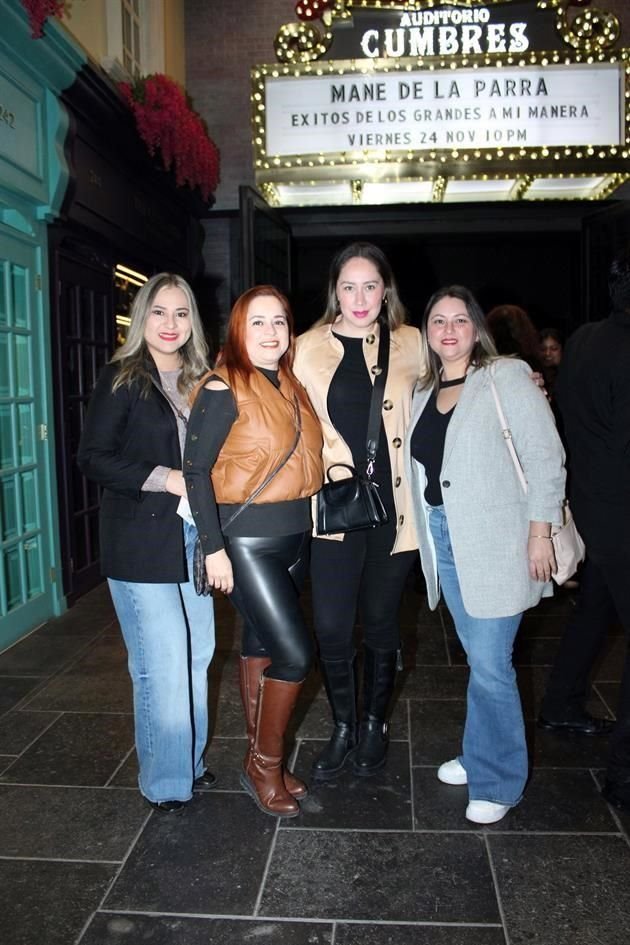 Gladis Castellano, Claudia Páez, Soraya Camacho y Berenice Villanueva