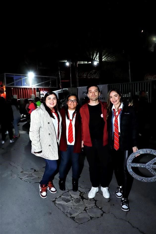 Estefany Salazar, Marlen Rodríguez, Daniel Hernández y Myrna González