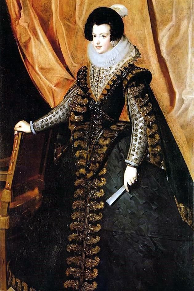 Retrato de la reina Isabel de Borbón, del gran maestro español Diego Velázquez.