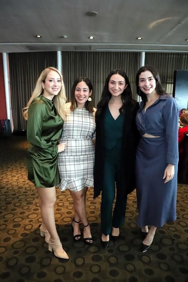 Paulina Suárez, Lucía Chávez, Gabriela Zertuche y Valeria Suárez