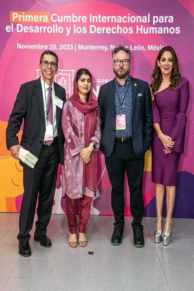 Omar Guerrero, Malala Yousafzai, René Arce y Mari Rouss