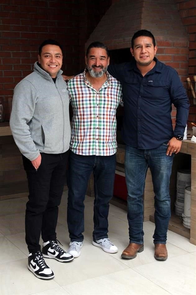 Ricardo Hernández, José Juan Ramírez y Carlos Reyna