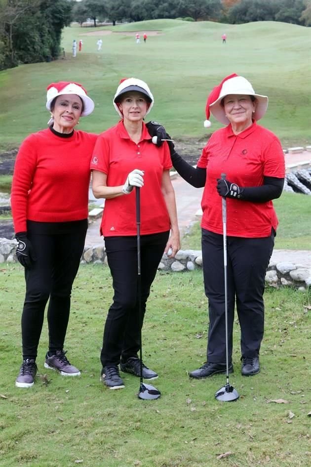 Luz María de Lozano, Laura de Hinojosa y Sara Raquel Treviño de Gutiérrez