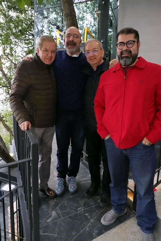 Jesús Áncer, Marcial Herrera, Francisco Guerrero y Omar Cervantes