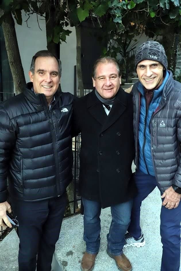 Jesús Dillon, Martín Garza y Carlos Karam