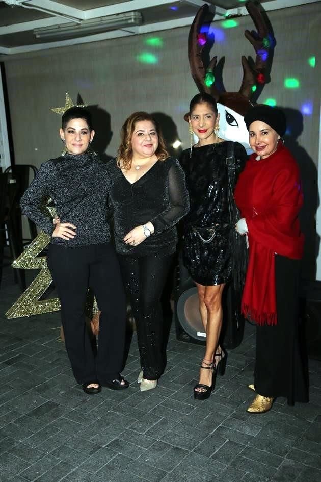 Ale Álvarez, Liliana 'Chalita' Elizalde de Sifuentes, Sandra de la Garza y Norma Adame