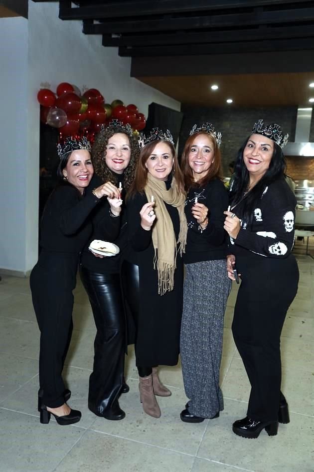 Malena García, marla González, Marisa Cantú, Rocío González y Mahyra Velázquez