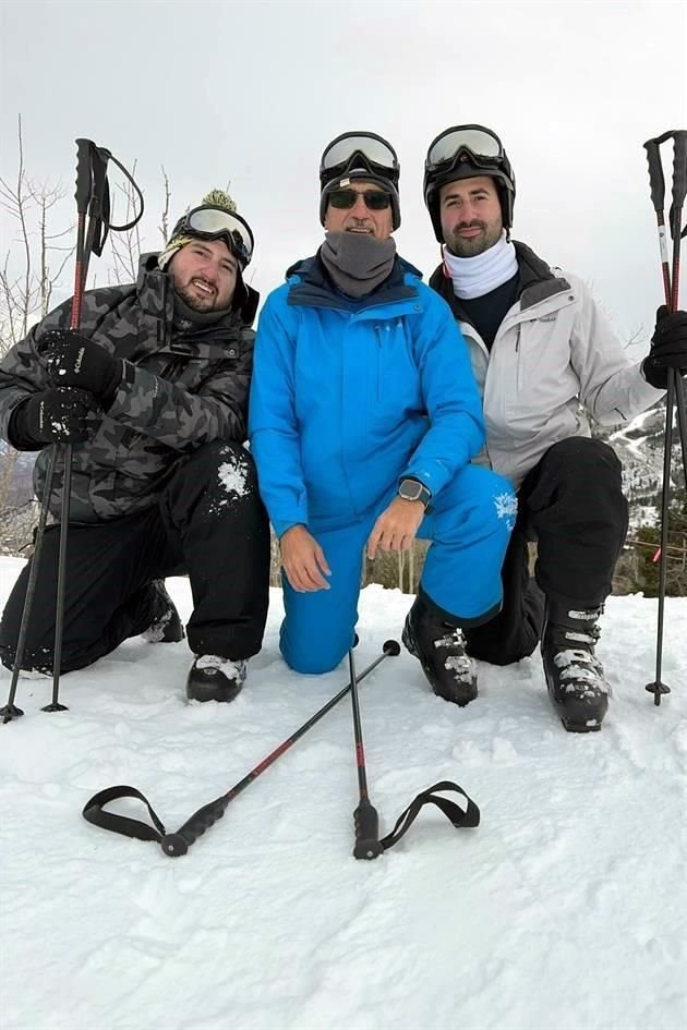 Park City Utahm Carlos Antonio Garza Molina, Carlos Alfredo Garza Delgado y Santiago Miguel Garza Molina