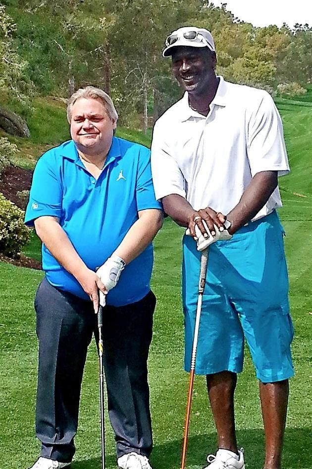 Con Michael Jordan