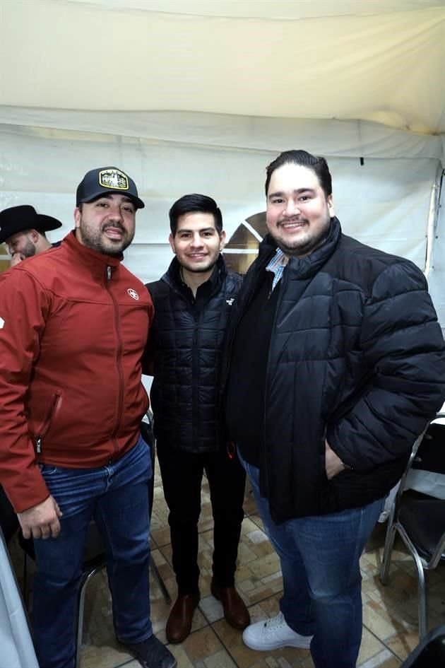 René Cantú, Danilo Murguía y César Tamez