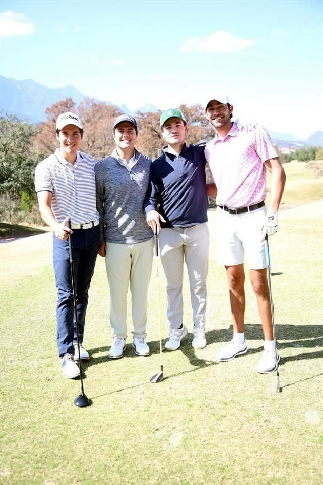 Mauricio Gámez García, Aldo Ponce González, Andrés Quintanilla Salazar y Edmundo Mesta García