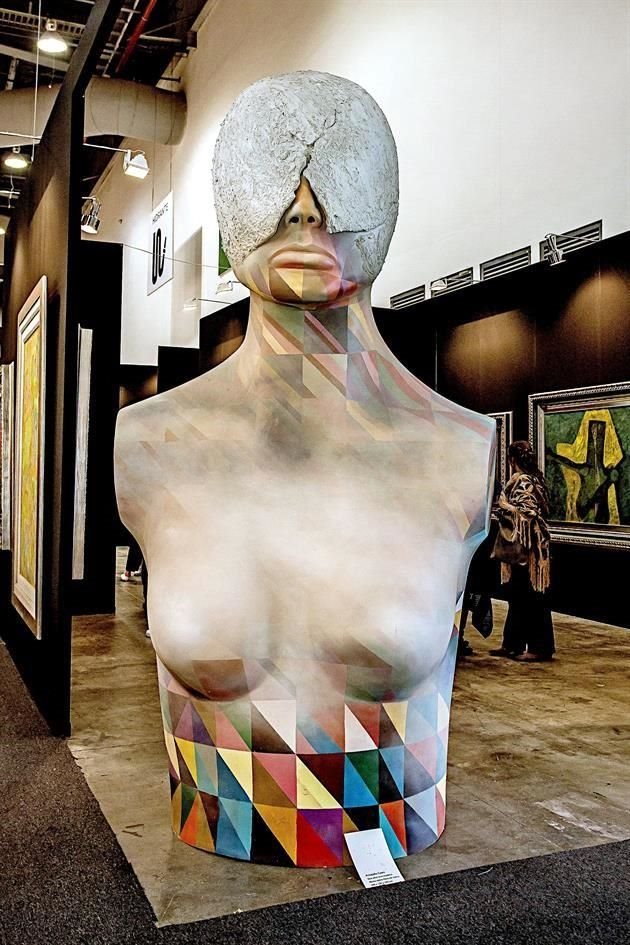 Obra expuesta en la edición número 20 de esta feria de arte que se realiza en la Ciudad de México.