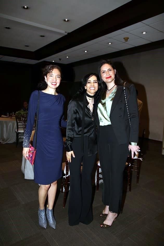 María Elena Esparza Guevara, Cindy Teperman y Jennie Shrem Serur