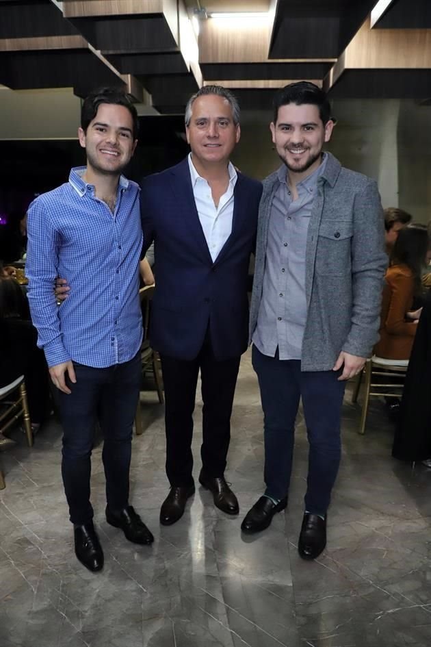 Fernando Llovera, Alejandro Marín y Humberto Llovera