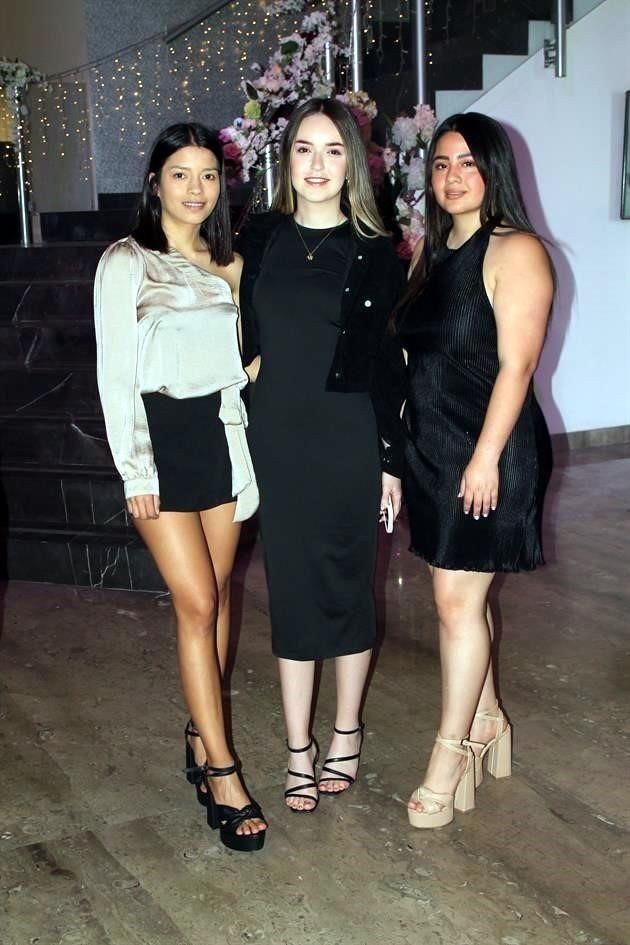 Yaressy Salazar, Marijose Rodríguez y Heisel Rodríguez