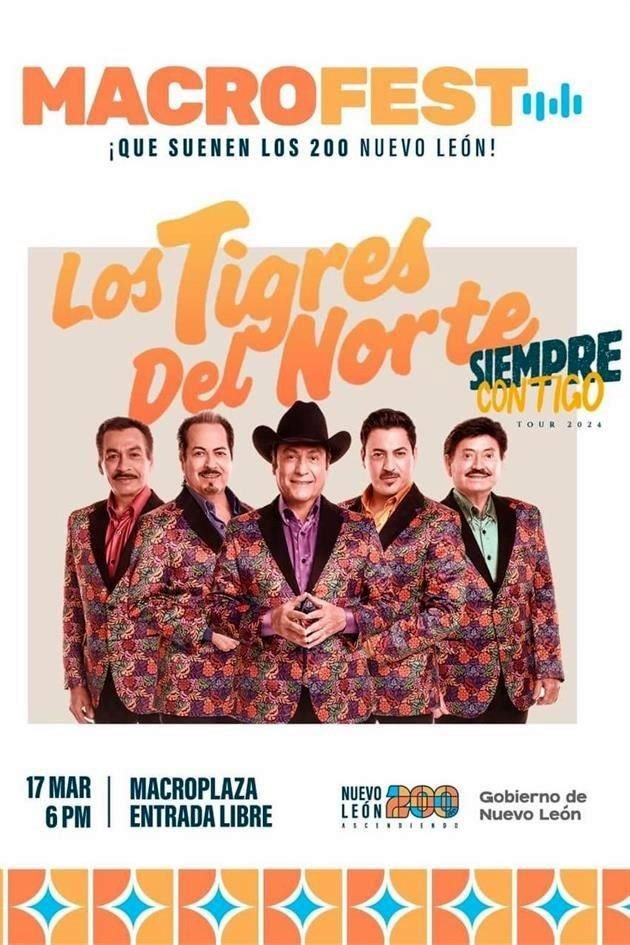 La agrupación originaria de Sinaloa fue invitada a la Ciudad como parte de los festejos por los 200 años de Nuevo León.