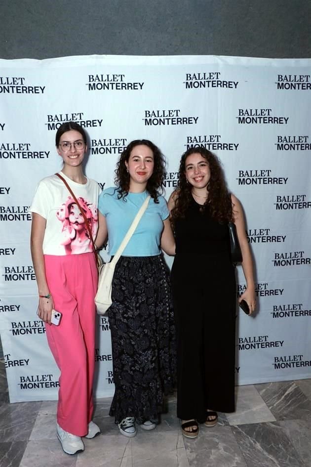 Alejandra Cruz, Daniela Meléndez y Mayra Orozco