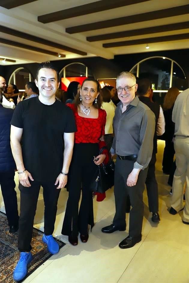 Luis Guajardo, Cecilia Garza y Sergio Maltos