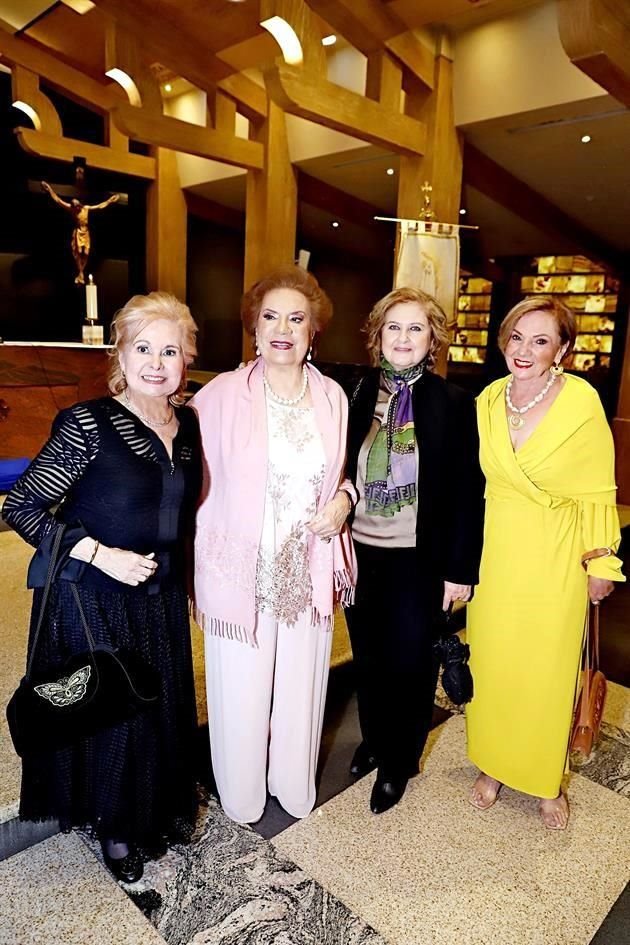 Alicia Garza T. de García, Diamantina Sauceda de Benavides, Sonia Kaim Hadad y Lourdes F. de Treviño