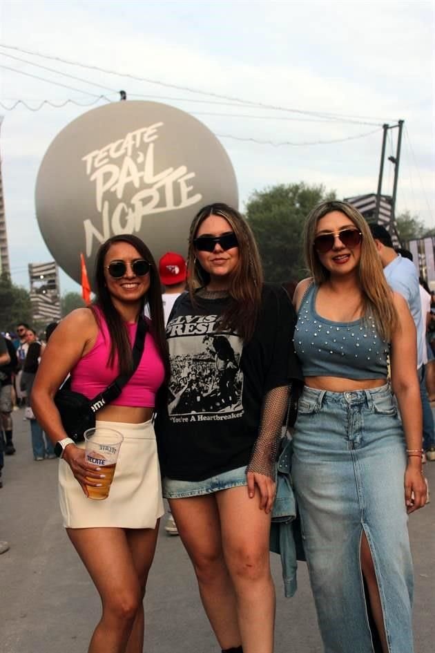 María Pérez, Yazmín García y Elda Siller