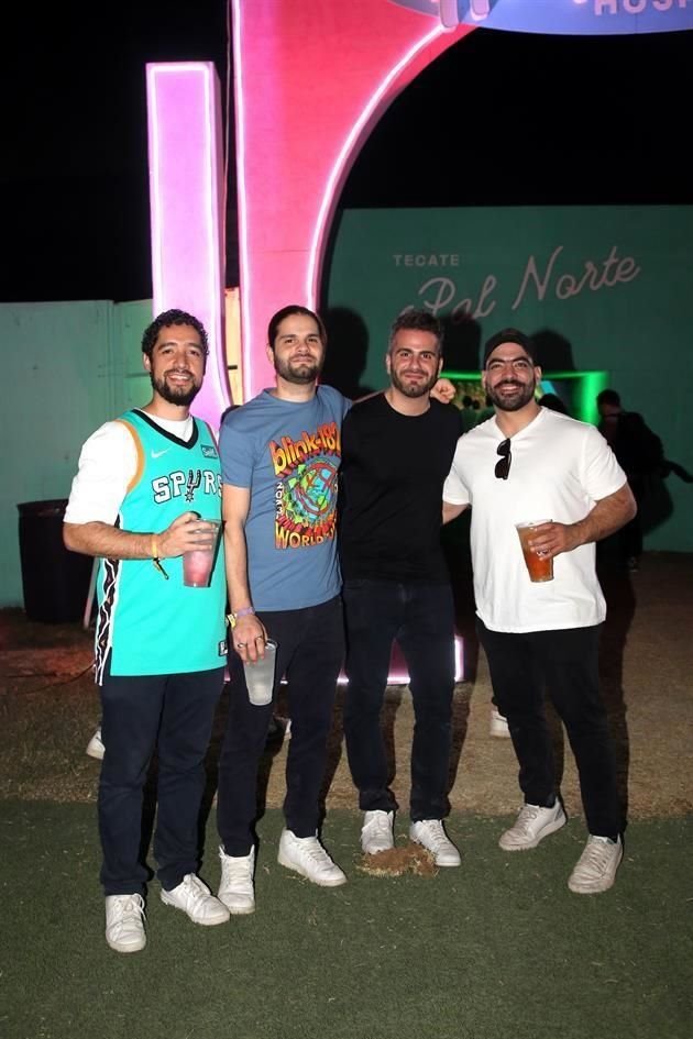 Alejandro Siller, Farid Dieck, Moris Dieck y Adrián Cantú