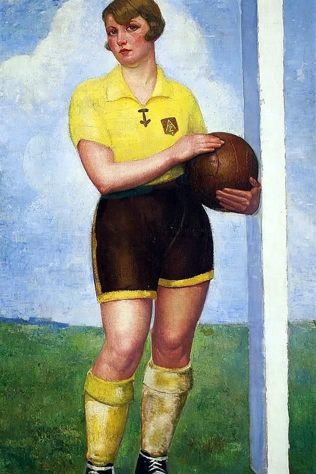 'La futbolista rubia' (1926), óleo inspirado en el balompié, de Ángel Zárraga.