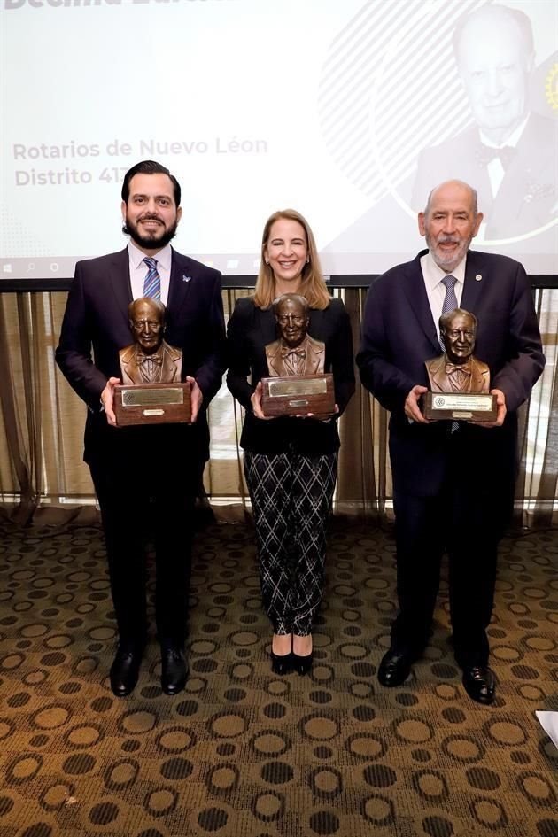 Sergio Ganem Velázquez, Carmen Garza T. Junco y Eduardo Guerra Sepúlveda
