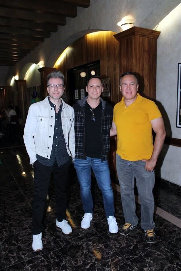 Iradier Balderas, Carlos Danés y Salvador Luna