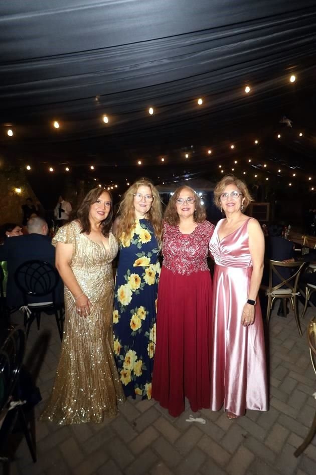 Imla González Martínez, Guadalupe Treviño, Raquel González y María Elena Martínez