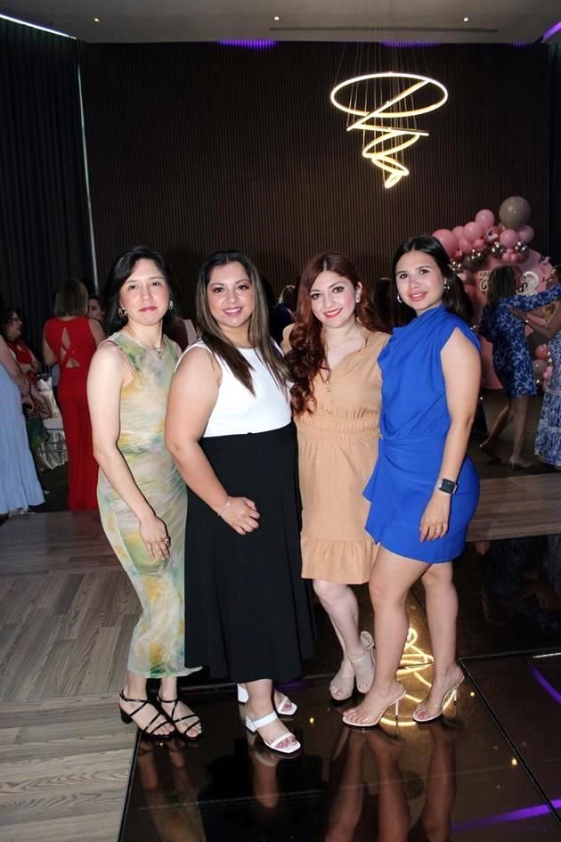 Itzel Monsiváis, Adriana Riojas, Gissel Villarreal y Marcé Assad