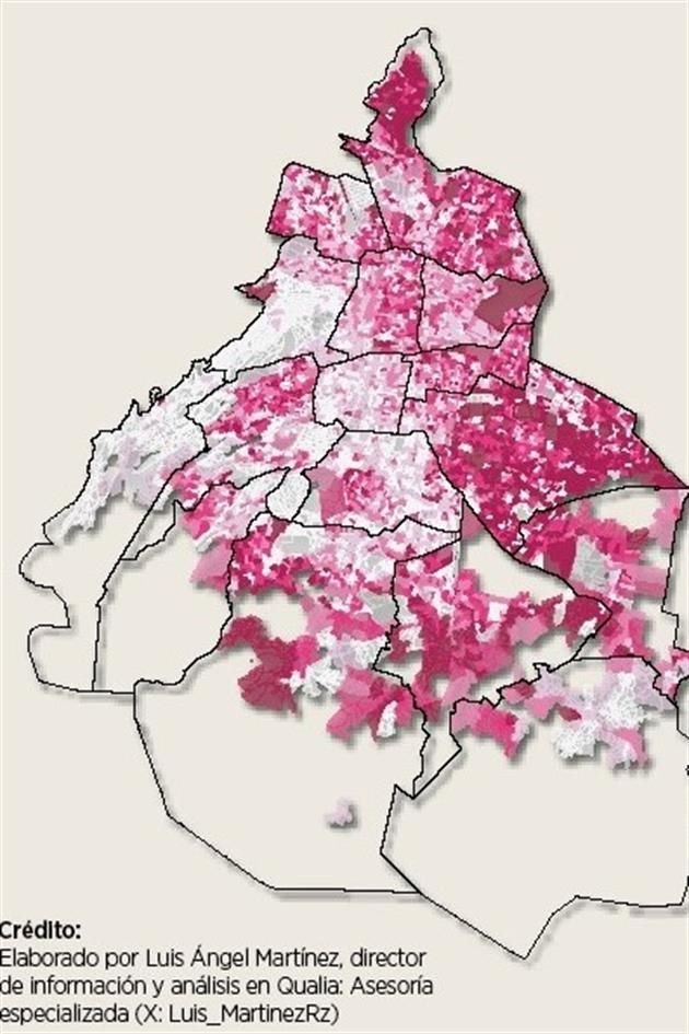 El mapeo fue elaborado por Luis Ángel Martínez, director de información y análisis en Qualia.