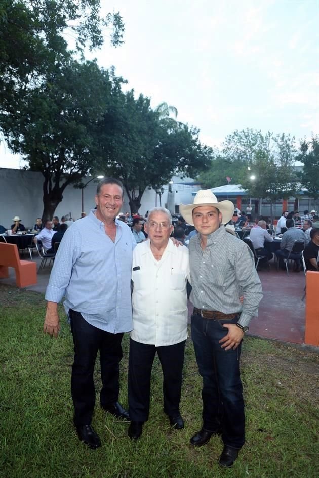 Oziel Elizondo López, Antonio López y Ricardo Marroquín Martínez