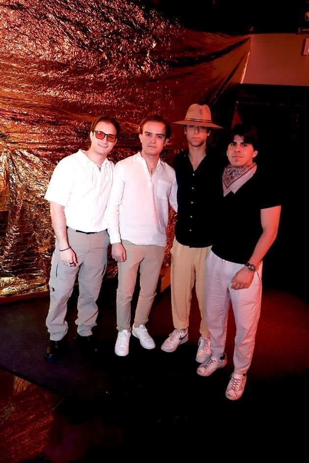 Marcelo Villarreal, Gerardo Cantú, Iván Baloyán y Gabriel Nájera