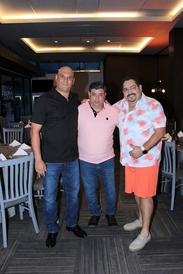 Héctor Pompa, Jesús Moreno y José Luis Sánchez