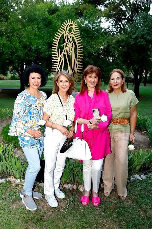 Paulina Treviño de Morales, Nancy Rodríguez, Victoria de Morales y Blanca Melo de Sotomayor