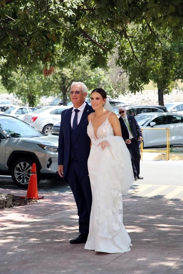 La novia con su papá, Guillermo Bueno Barrera