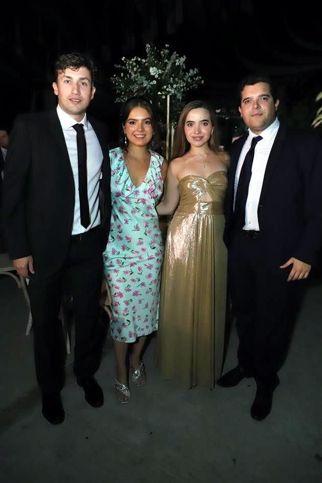 Isaac Páez, Hilda Paras, Fernanda Cortés y Javier Morales