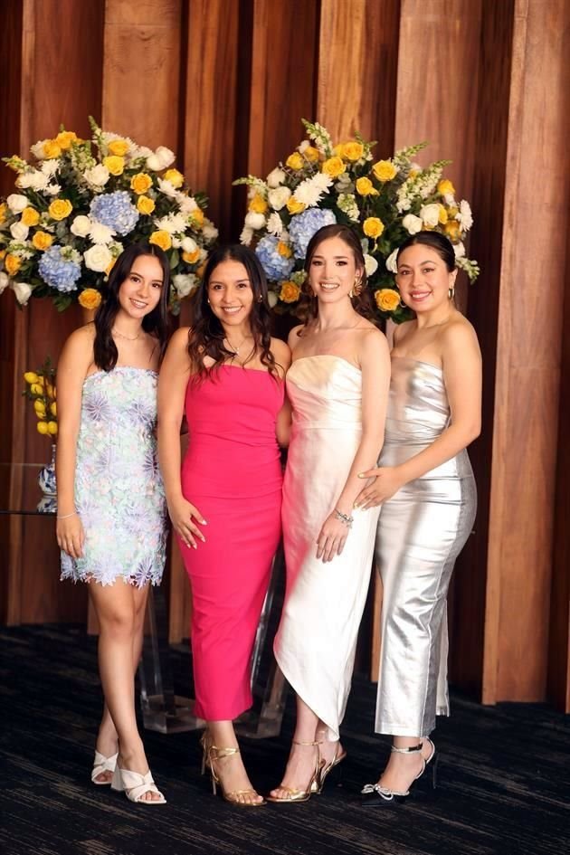 Valeria Velázquez, Andrea Cruz, Cecilia Romero y Melissa Rodríguez
